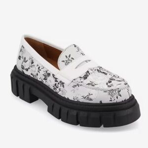 TAFT Flora Floral Eden Chunky Platform Loafer 36
